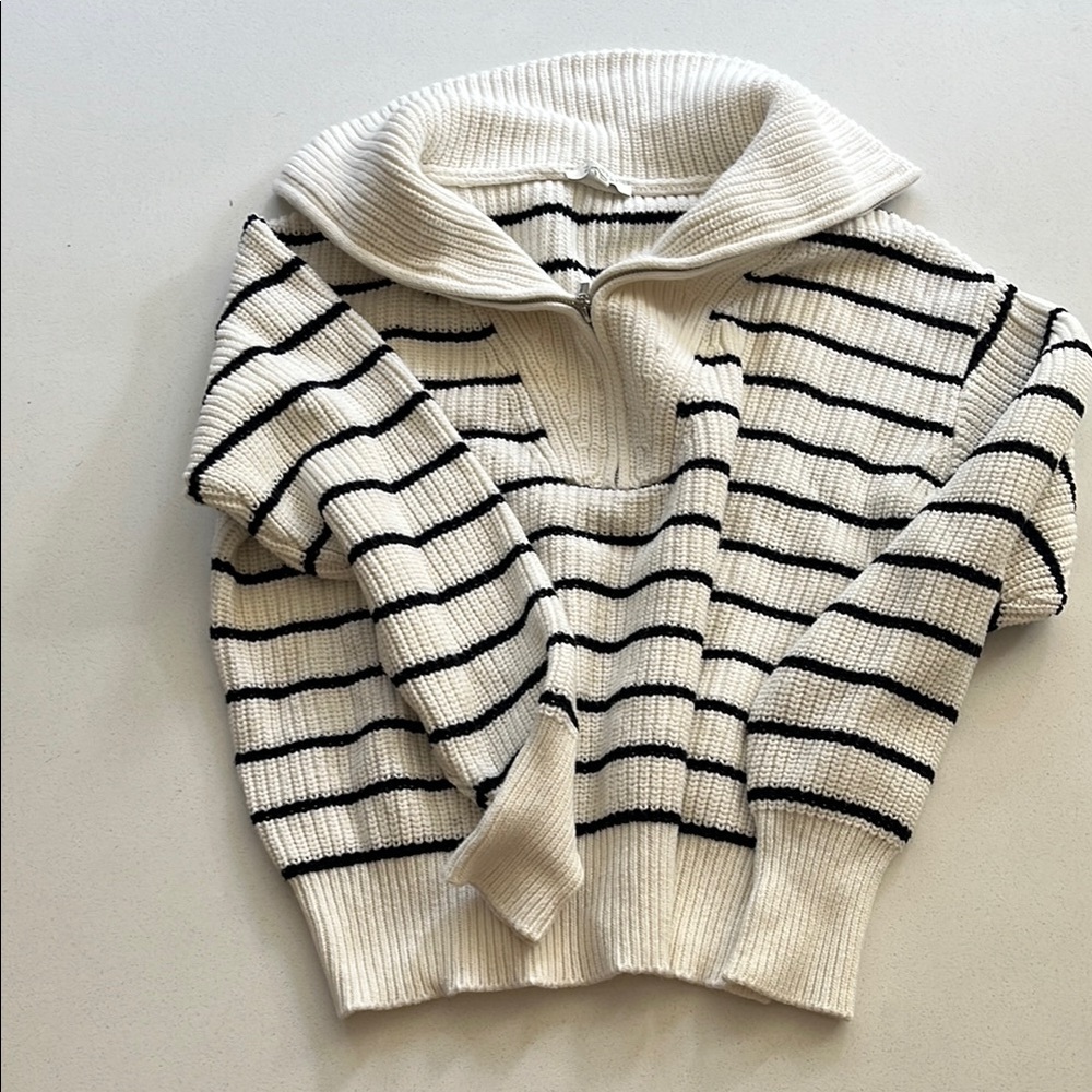 Z Supply Striped Ribbed Sweater